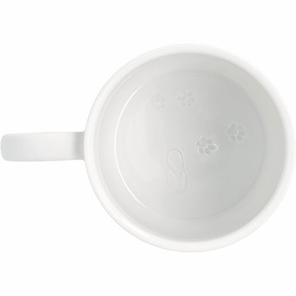Camping porcelain mug interior detail