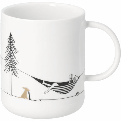 Hobby camping porcelain mug