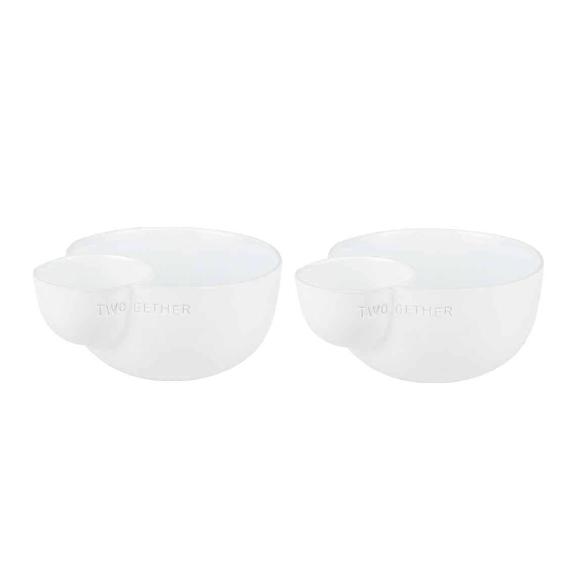 Two Gether porcelain serving dish set of 2