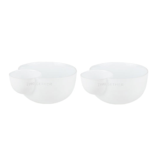 Two Gether porcelain serving dish set of 2