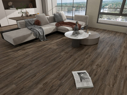 Rustic Oak SPC flooring detail view