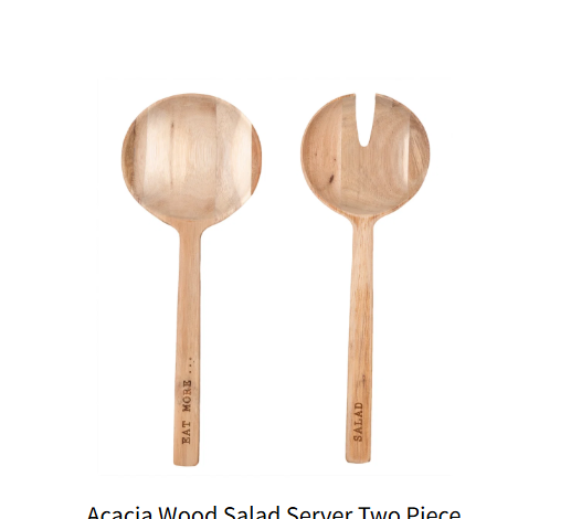 Acacia Wood Salad Server Two-Piece Set
