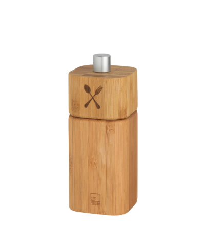 Bamboo Wood Salt Mill Grinder with Ceramic Mechanism