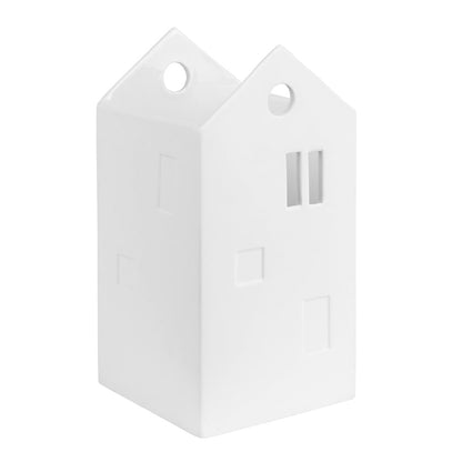 Scandinavian Style Porcelain House Shaped Vase - Food Safe, Decorative Organizer