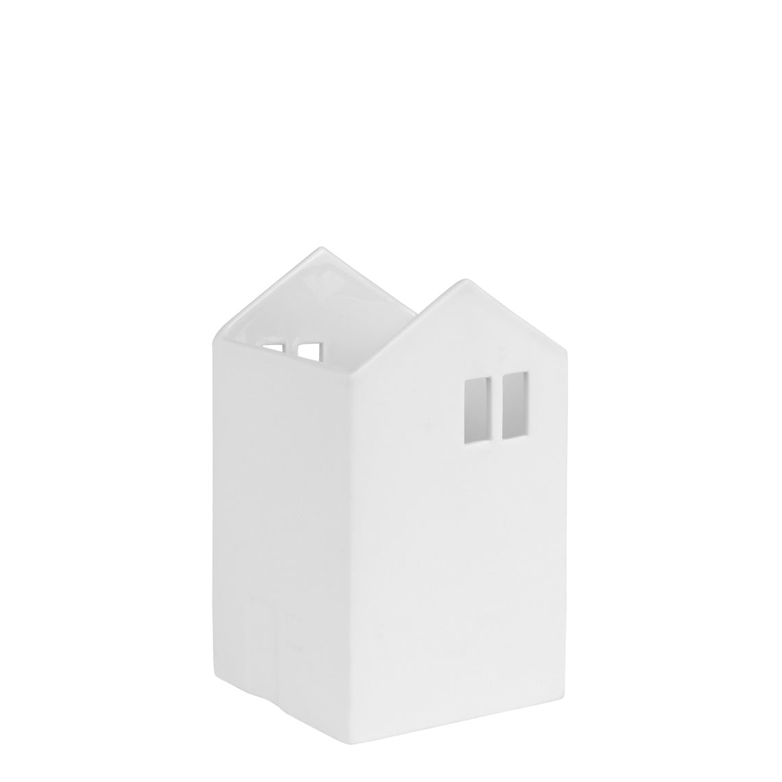 Scandinavian Style Porcelain House Shaped Vase - Food Safe, Decorative Organizer product image