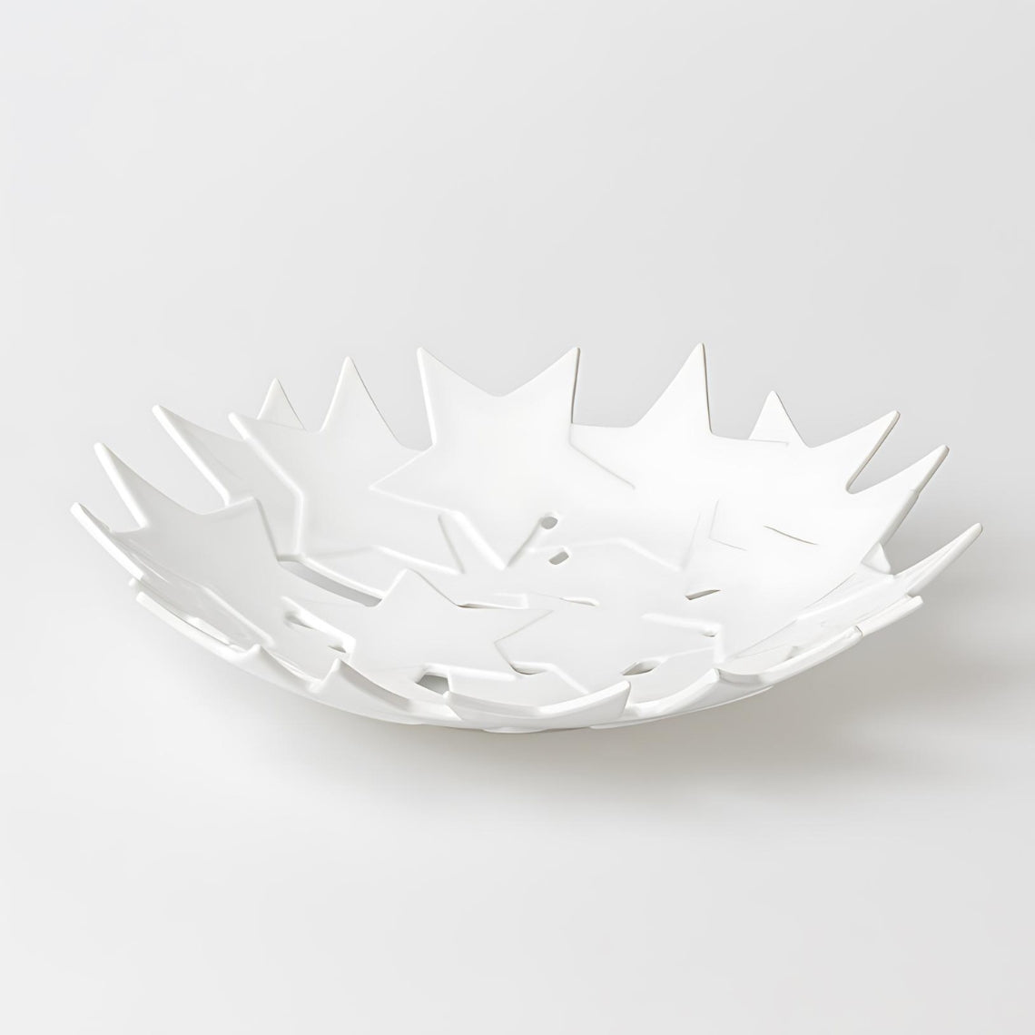 White porcelain star bowls