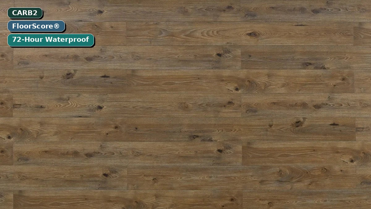 12.3mm Bovine – Laminate Flooring (TF8002) laminate flooring — CARB2, FloorScore certified, 72-hour waterproof