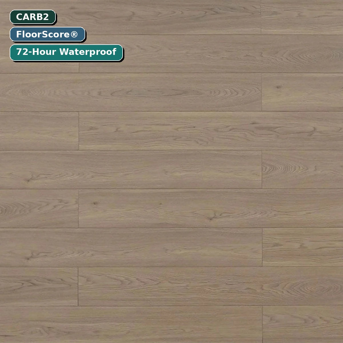 12.3mm Suede – Laminate Flooring (TF8010) laminate flooring — CARB2, FloorScore certified, 72-hour waterproof