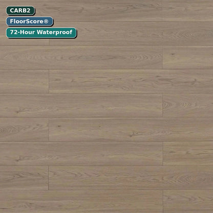 12.3mm Suede – Laminate Flooring (TF8010) laminate flooring — CARB2, FloorScore certified, 72-hour waterproof