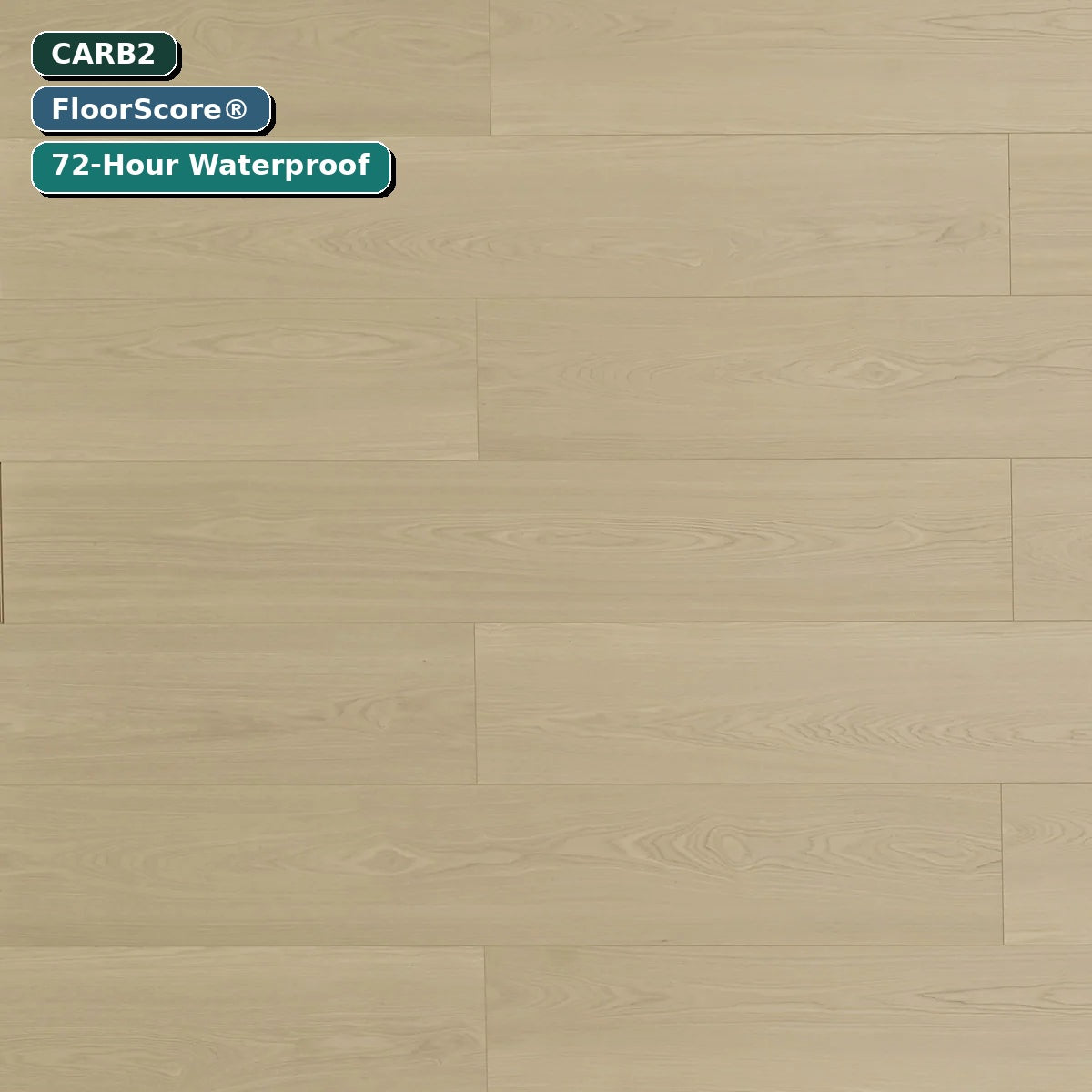 10mm White Wash – Laminate Flooring (TF8112) laminate flooring — CARB2, FloorScore certified, 72-hour waterproof