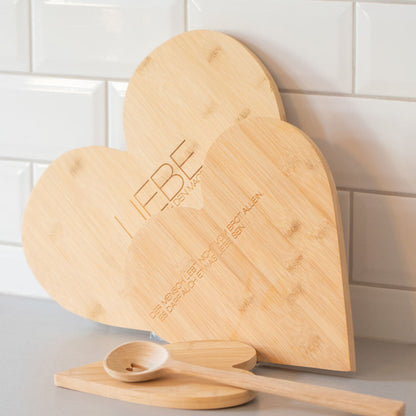 Acacia Wooden Spoon with Heart Cutout detail