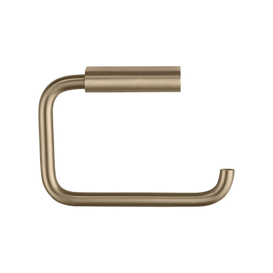 MODO wall-mounted toilet paper holder in brass metallic