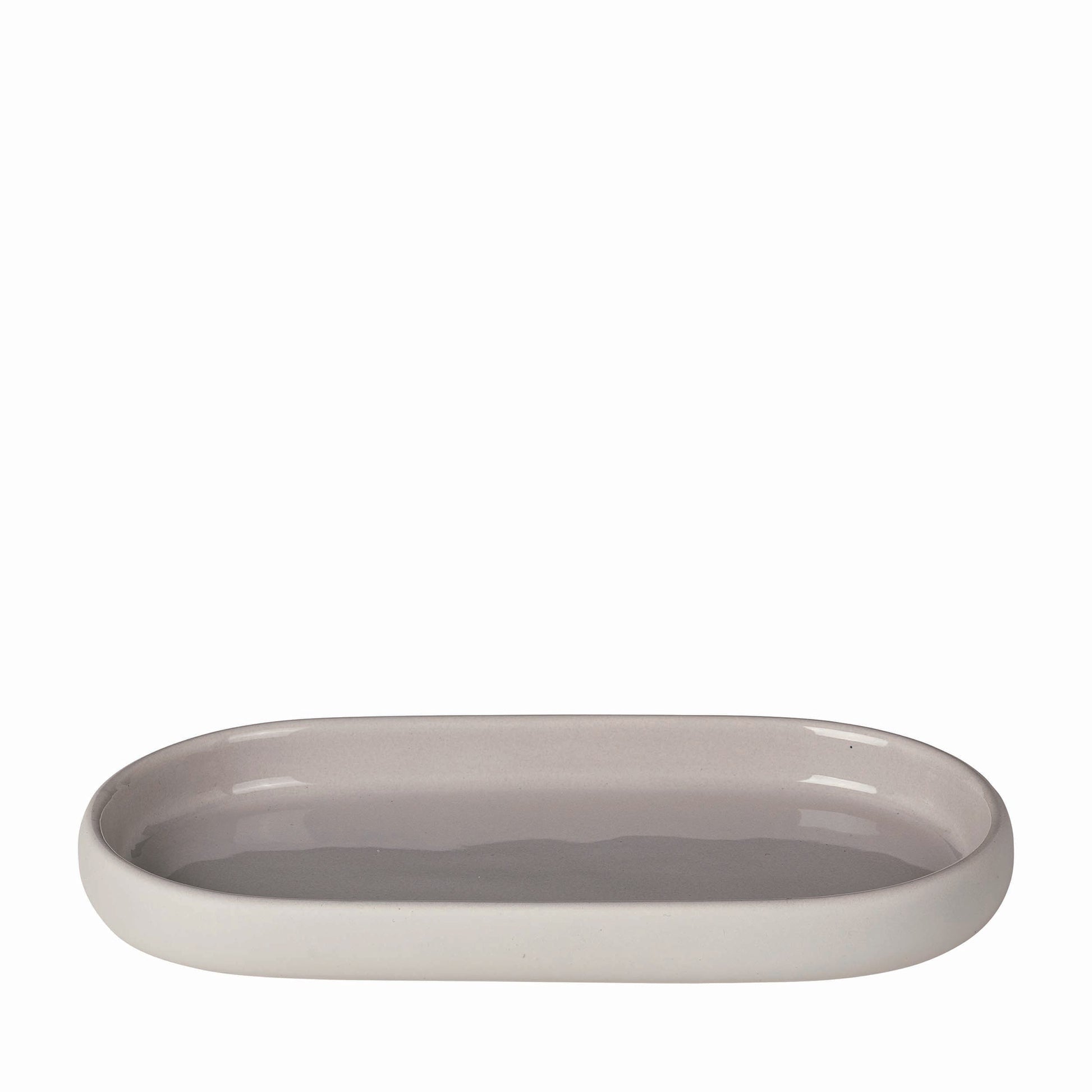 SONO oval tray in Moonbeam cream