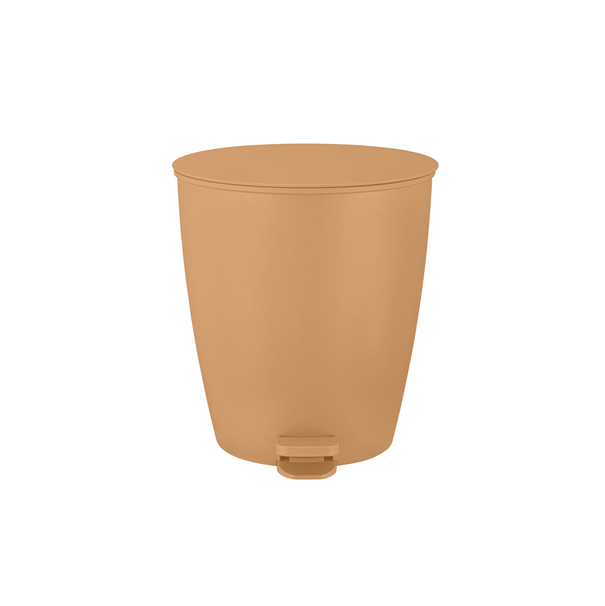 AVA tan soft-close bathroom trash can