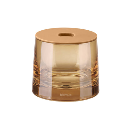 AVA tan glass canister