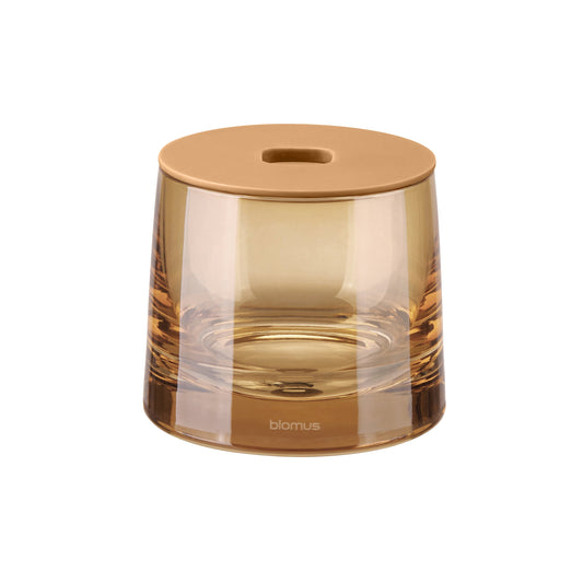 AVA tan glass canister