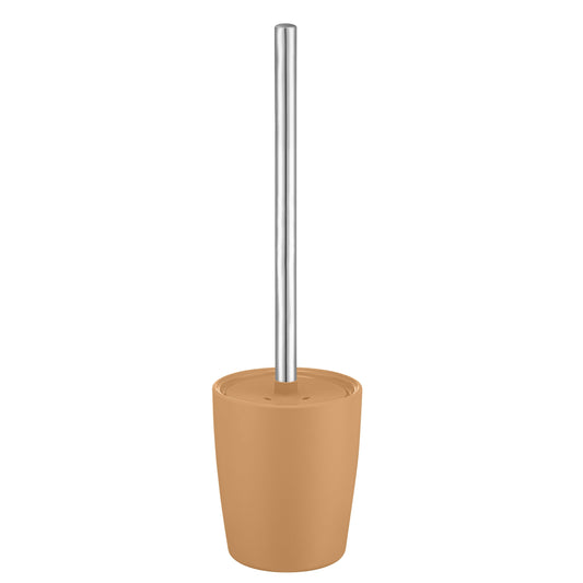 AVA tan toilet brush with holder