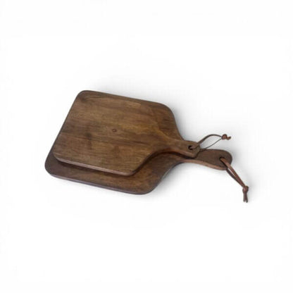 Classic walnut finish mango wood paddle board set of two