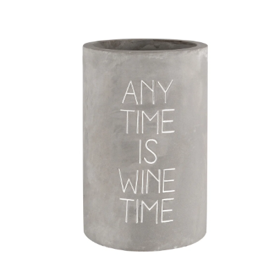 Concrete wine bottle cooler