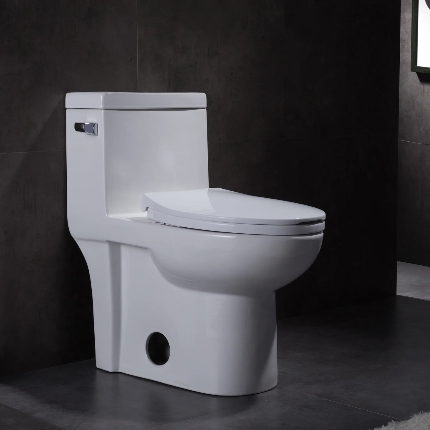 1.28 GPM (Water Efficient) One-Piece ADA Elongated  Toilet, Soft Close Seat Included (cUPC Approved) - 28"x 14.5"x 29"