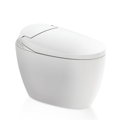 One-Piece Elongated Floor Smart Toilet with Seat Heating and Automatic Flushing