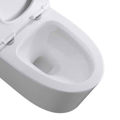 One-Piece Floor Mount Toilet 1.1GPF/1.6 GPF Siphon Jet Dual Flushing with Toilet Seat