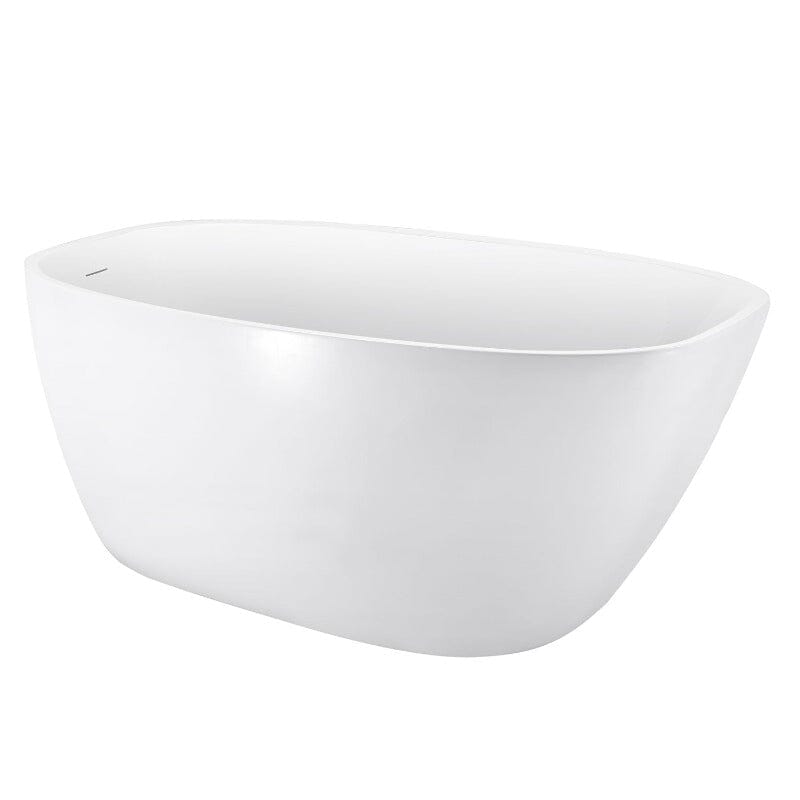 59" Acrylic Egg Shape Free Standing Tub for Bathroom