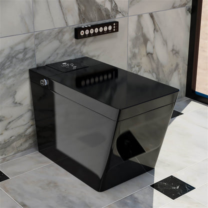 Smart Square One-Piece Floor Toilet with Remote Control and Automatic Cover