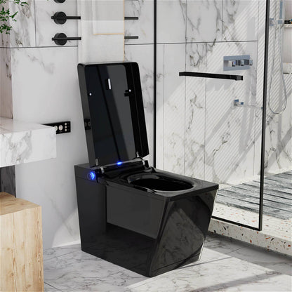 Smart Square One-Piece Floor Toilet with Remote Control and Automatic Cover