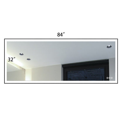 60"/72"/84" LED Bathroom Mirror with Black Frame, Anti-Fog, Shatter-Proof, Memory, 3 Colors