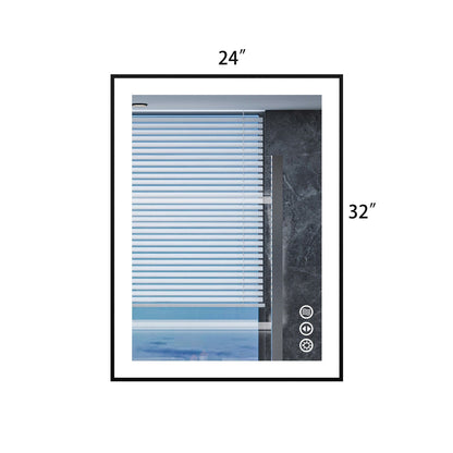 28"/32"/36"/40" LED Bathroom Mirror with Black Frame, Anti-Fog, Shatter-Proof, Memory, 3 Colors