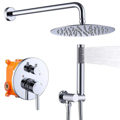 Wall Mounted Shower Set with 10" Round Rainfall Shower Head