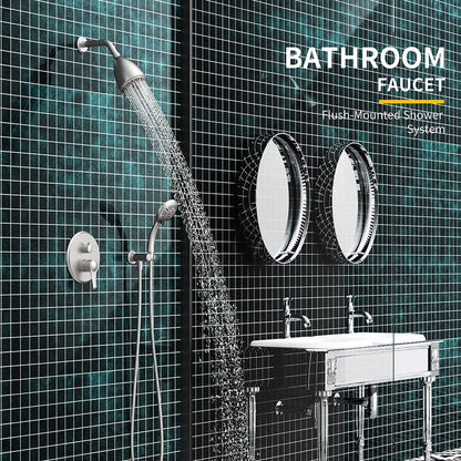 8 Spray Filtered Shower Head and Hand Shower for Small Bathroom