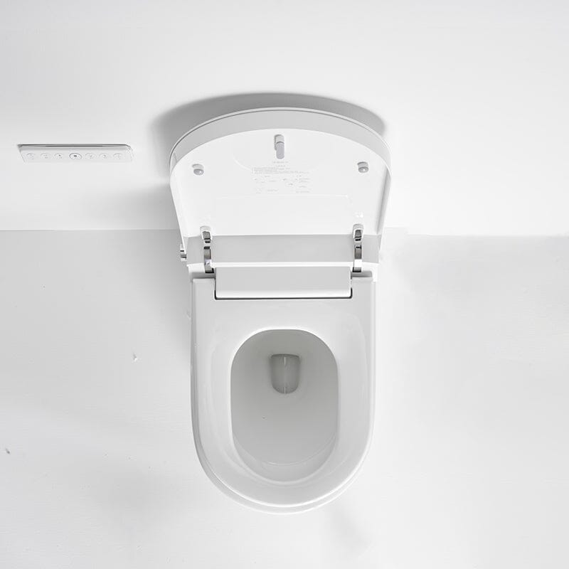 Modern Smart Bidet Toilet with LED Light, Heated Seat, Automatic Flush Tankless