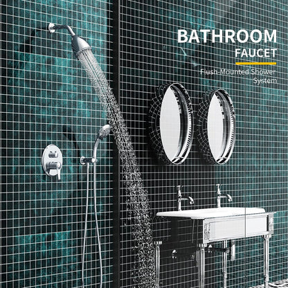 8 Spray Filtered Shower Head and Hand Shower for Small Bathroom