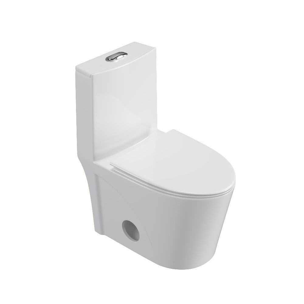 One Piece 1.1GPF/1.6 GPF Dual Flush Elongated Toilet