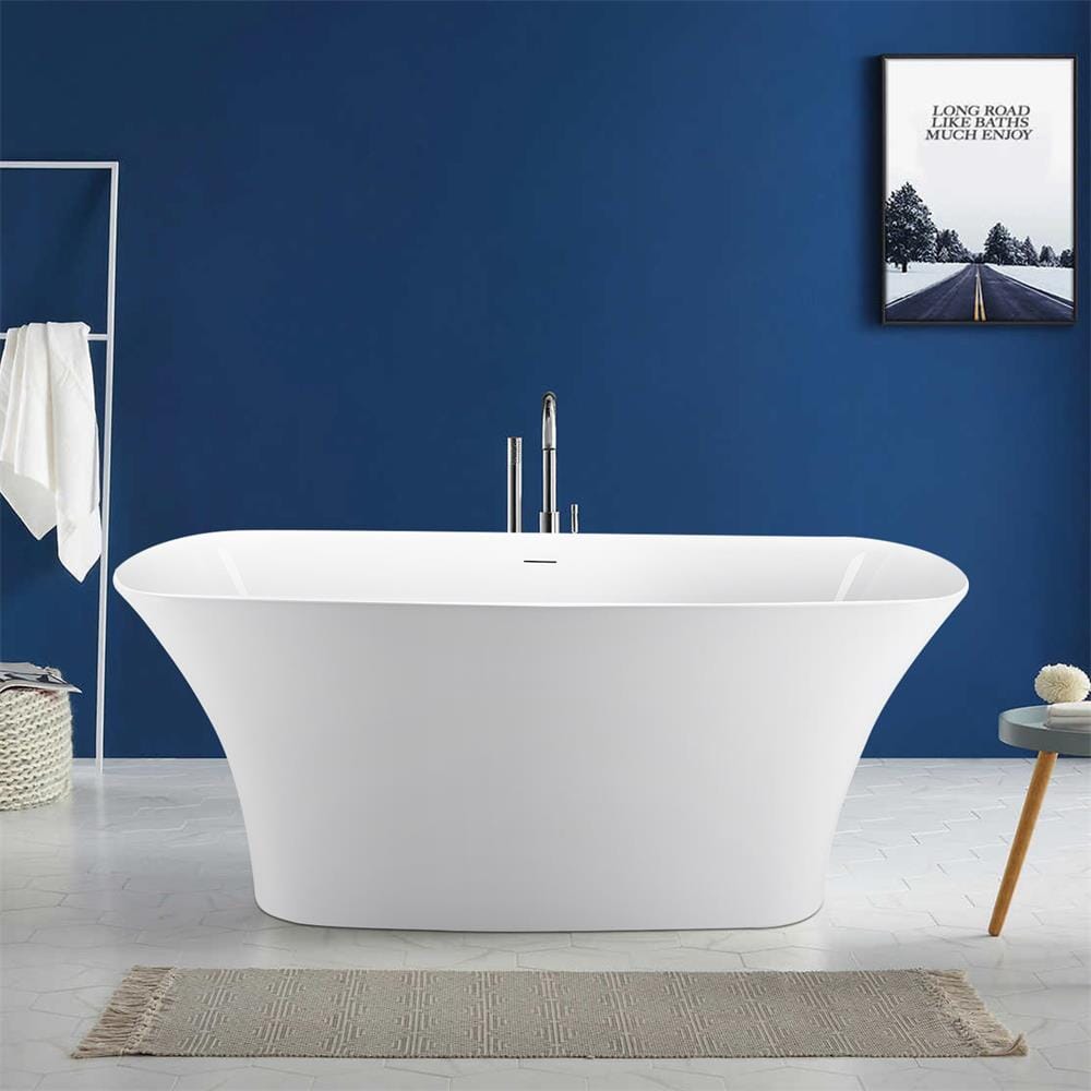 67'' x 23" Acrylic Skirted Bateau Shape Freestanding Bathtub With cUPC Certified