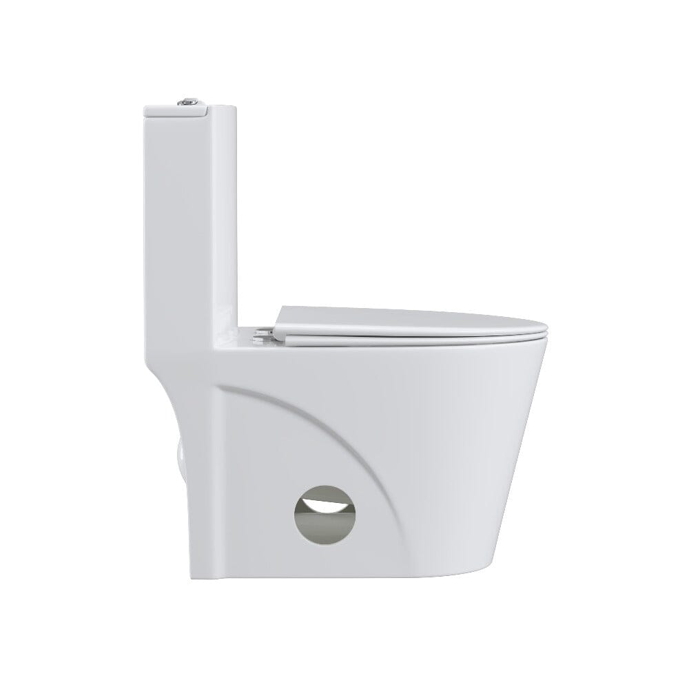 One Piece 1.1GPF/1.6 GPF Dual Flush Elongated Toilet