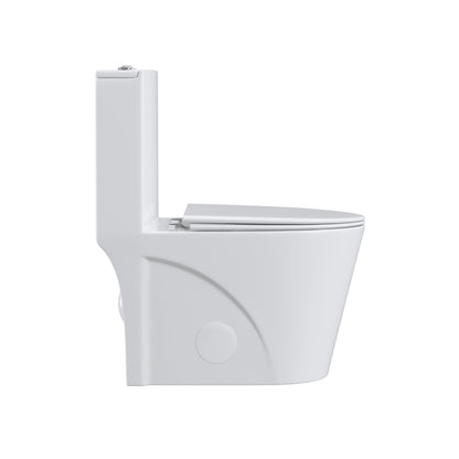 One Piece 1.1GPF/1.6 GPF Dual Flush Elongated Toilet