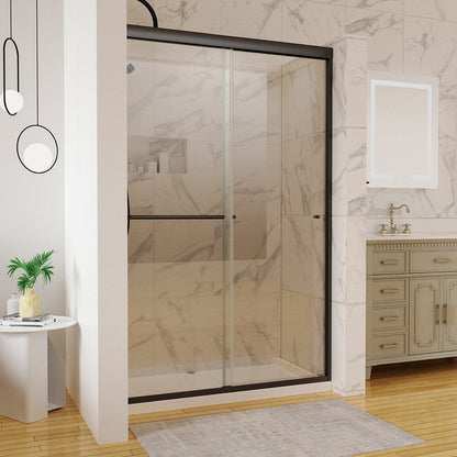 44-48"W x 72"H Shower Door Traditional Two-way Sliding with Handle