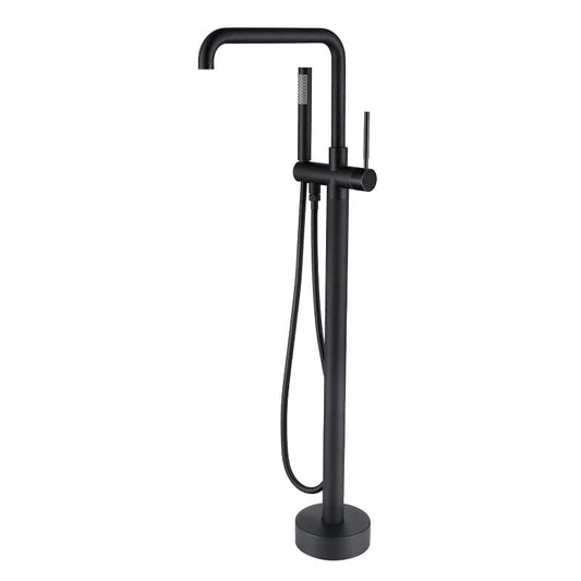 30'' Streamline Matte Black Independent Freestanding Tub Filler Faucet