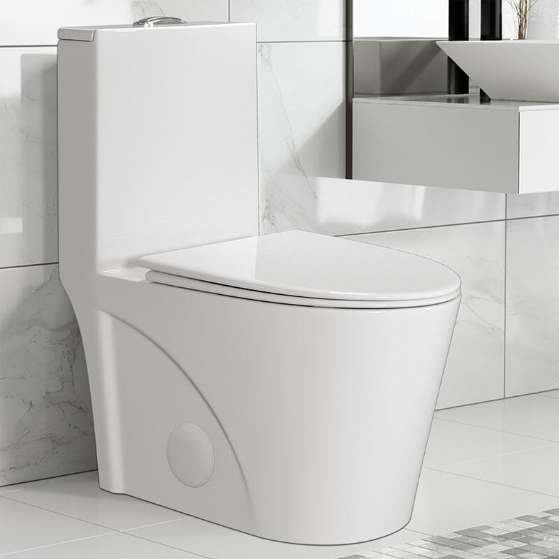 One Piece 1.1GPF/1.6 GPF Dual Flush Elongated Toilet