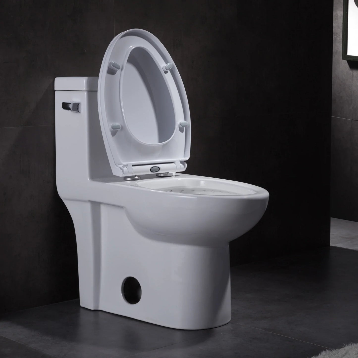 1.28 GPM (Water Efficient) One-Piece ADA Elongated  Toilet, Soft Close Seat Included (cUPC Approved) - 28"x 14.5"x 29"