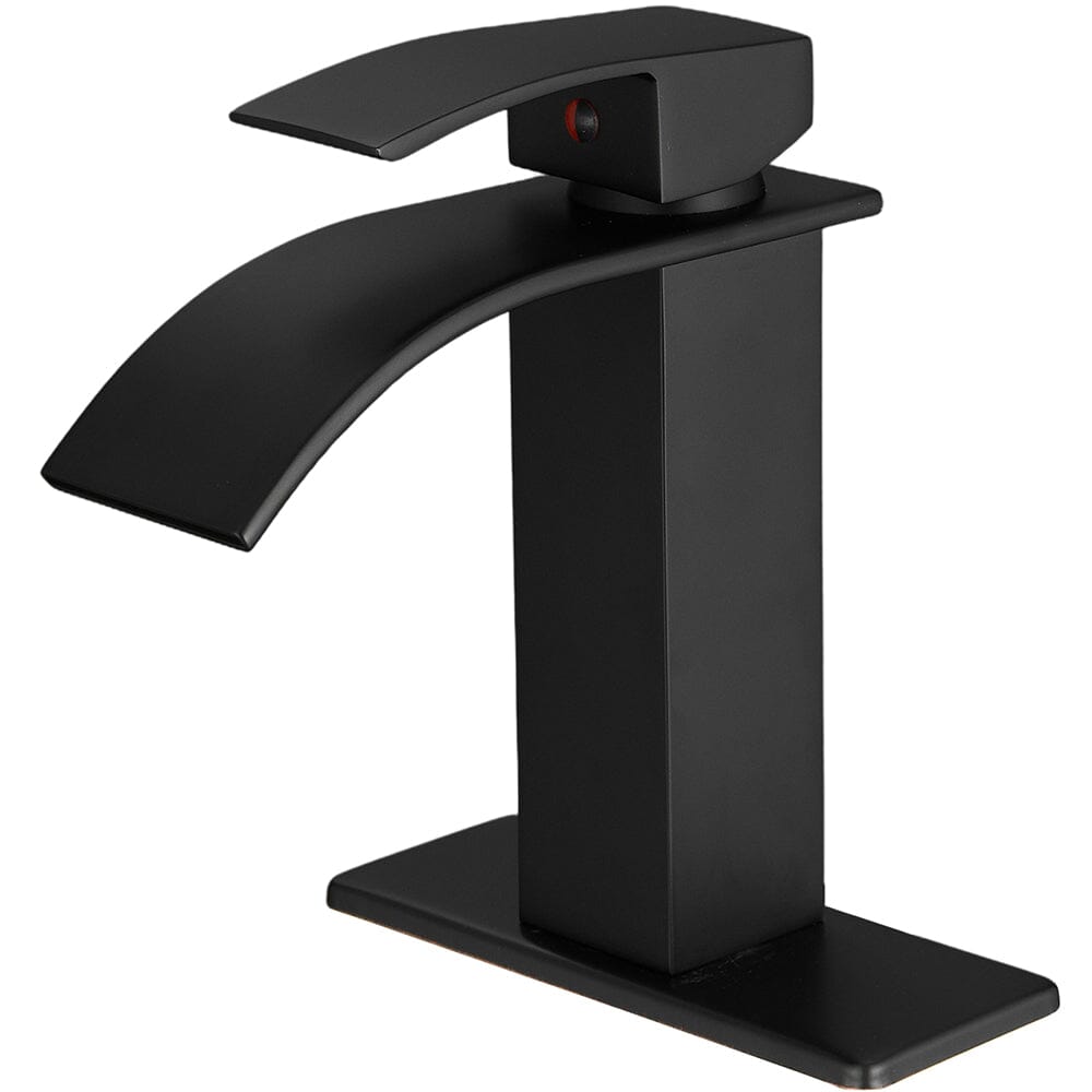 Bathroom Vanity Sink Faucet Waterfall Spout Single Handle