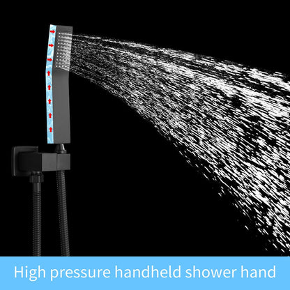 12 inch Single Handle 2-Spray Rain Shower Head Systems Square Wall Mounted Shower