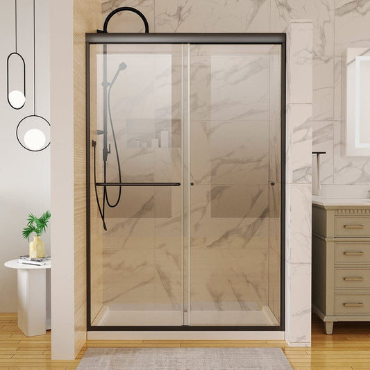 44-48"W x 72"H Shower Door Traditional Two-way Sliding with Handle