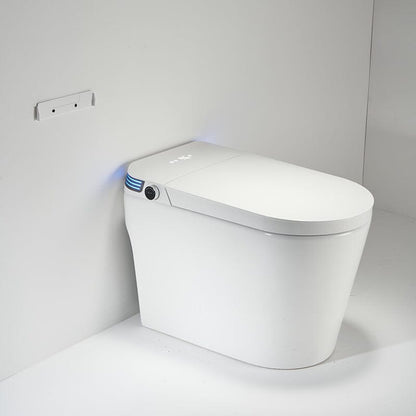 Modern Smart Bidet Toilet with LED Light, Heated Seat, Automatic Flush Tankless