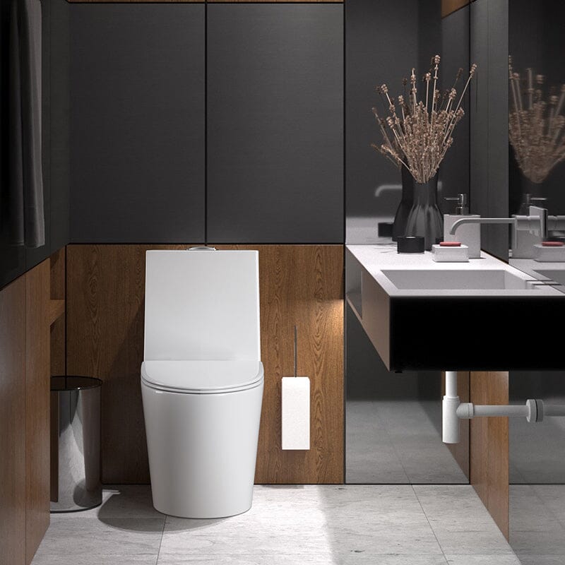 One Piece 1.1GPF/1.6 GPF Dual Flush Elongated Toilet