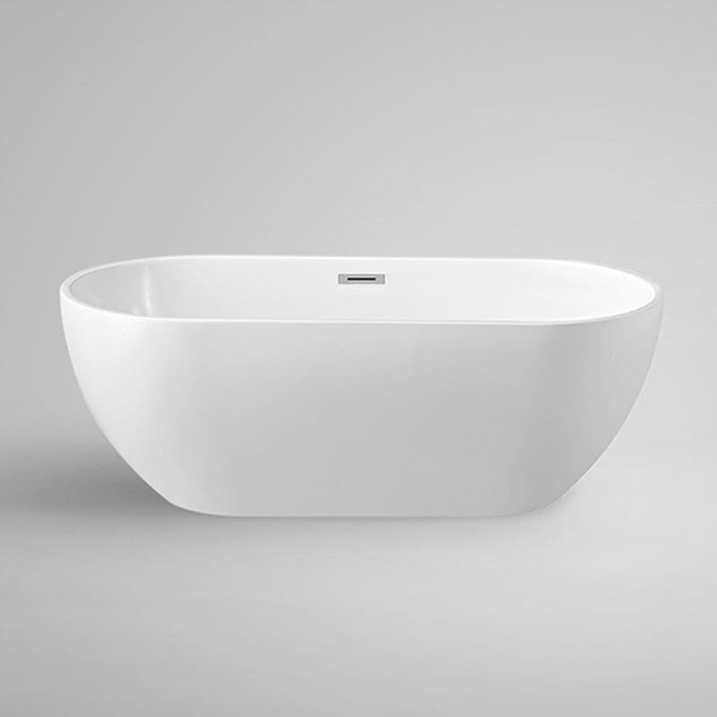 High Capacity 65'' Acrylic Oval Freestanding Soaking Bathtub