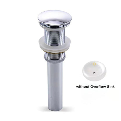 Bathroom Sink Drain without Overflow Vessel Sink Lavatory Vanity Pop Up Drain Stopper